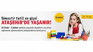 ATAŞEHİR’DE SÖMESTİR ATÖLYELERİ BAŞLIYOR!