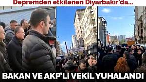 Diyarbakır'a giden Bakan Bozdağ ve AKP'li Eronat yuhalandı