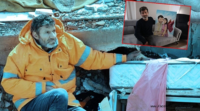 Melek olan kızının tablosuyla yaşıyor