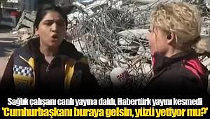 Sağlık çalışanı canlı yayına daldı, Habertürk yayını kesmedi: 'Cumhurbaşkanı buraya gelsin, yüzü yetiyor mu?'
