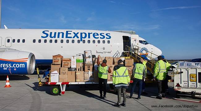 Almanya'dan Yardımlar SunExpress İle Geldi