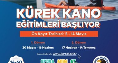 Kartal'da Kürek ve Kano Eğitimleri Başlıyor