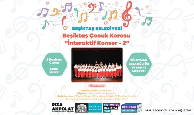 BEŞİKTAŞ ÇOCUK KOROSU’NDAN İNTERAKTİF KONSER