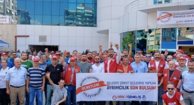 BELEDİYE İŞÇİLERİ İŞİ BIRAKTI