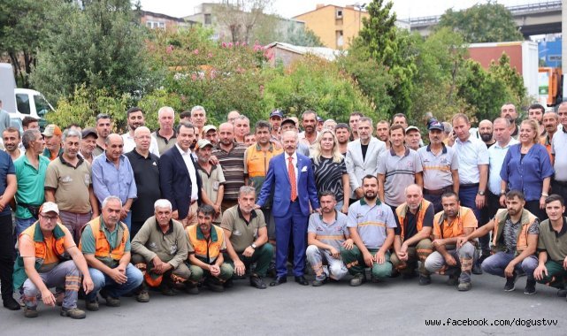 BAŞKAN AYDINER İŞÇİLERLE BULUŞTU