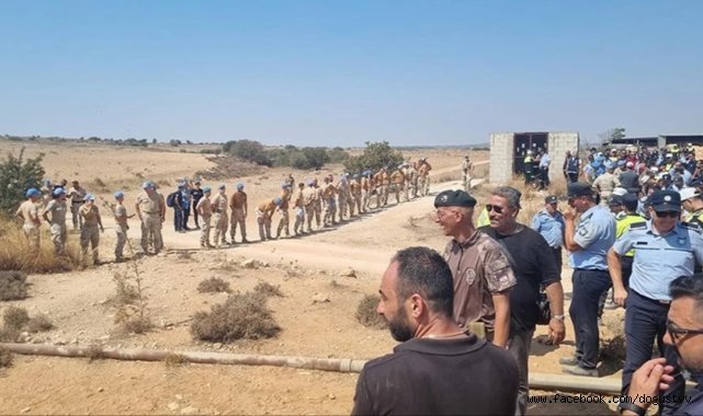 BM, KKTC'nin Yeşil Hat üzerindeki yol yapma girişimini engelledi