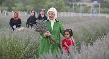 Emine Erdoğan, Ankara'da Ekolojik Köy Ziyareti Ve Lavanta Hasadı Yaptı