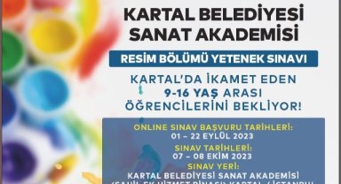Kartal Belediyesi Sanat Akademisi Resim Bölümü Genç Yetenekleri Bekliyor