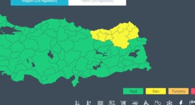 Meteoroloji'den 9 Kent İçin ''Sarı Kodlu'' Uyarı
