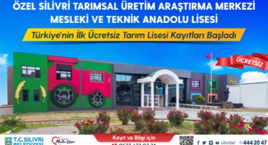 Türkiye’nin Ücretsiz İlk Tarım Lisesinde Kayıtlar Başladı