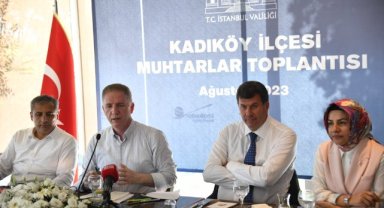 Vali Gül, Odabaşı ve muhtarlarla Kadıköy'ü konuştu