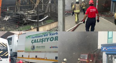 Kartal Belediyesi Ekipleri Ataşehir’de Çıkan Yangının Söndürülmesine Destek Verdi