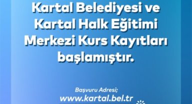 Kartal Belediyesi ve Kartal Halk Eğitimi Merkezi Kurs Kayıtları Başladı