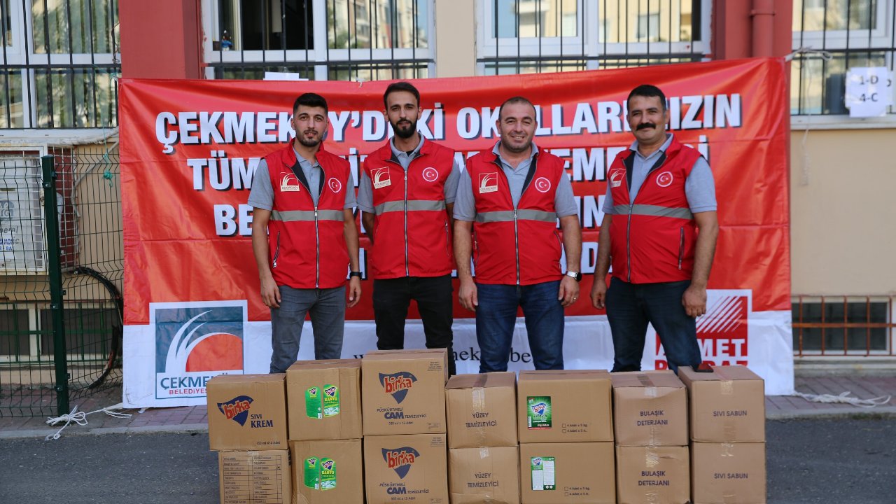 Okullara Temizlik Seti Desteği