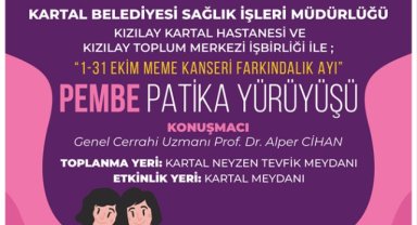 Kartal’da ‘Pembe Patika Yürüyüşü’ İle Meme Kanserine Dikkat Çekilecek