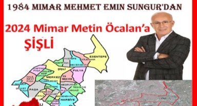 1984 Mimar Mehmet Emin Sungur'dan 2024 Mimar Metin Öcalan’a ŞİŞLİ