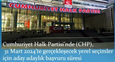 Cumhuriyet Halk Partisi, 31 Mart günü gerçekleşecek yerel seçimlerde göstereceği adayları merkez yoklaması ile yapmaya karar verdi. Genel Merkez’den konuyla ilgili 81 ile yazı gönderildi.