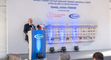 Evyap’ın, Ahmet Fikret Evyap adına Tuzla’da yaptıracağı Mesleki ve Teknik Anadolu Lisesi’nin temeli atıldı 