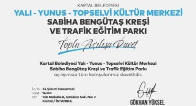 Kartal Belediyesi Açılışlar Serisi Üç Büyük Proje ile Devam Ediyor