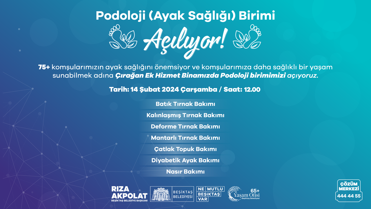 Podoloji (Ayak Sağlığı) Birimi Açılıyor!