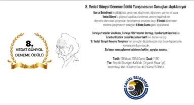 8.Vedat Günyol Deneme Ödülü Yarışmasının Kazananları, 5 Nisan’da Açıklanacak