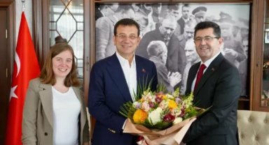 İMAMOĞLU’NDAN ÇEKMEKÖY BELEDİYE BAŞKANI ÇERKEZ’E TEBRİK ZİYARETİ