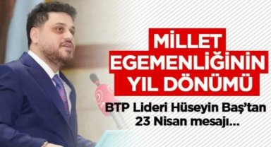 Millet egemenliğinin yıl dönümü 23 Nisan…