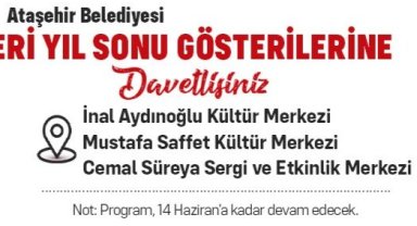 SANAT EĞİTİMLERİNE KATILAN ATAŞEHİRLİLER, YIL SONU GÖSTERİLERİNİ SERGİLEYECEKLER