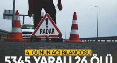 Bayram tatilinin 4 günlük kaza bilançosu yürek yaktı