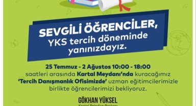 KARTAL BELEDİYESİ’NDEN ÜNİVERSİTE ADAYLARINA YKS TERCİH DANIŞMANLIĞI