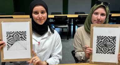 Sanatseverler Neslişah Sultan Fikir Atölyesi'nde Op Art ile Buluşuyor