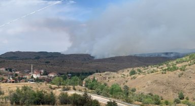 Ankara'da başlayan orman yangını Bolu'ya sıçradı
