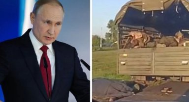 Putin'i küplere bindirecek iddia! Ukrayna, Rus konvoyunu vurdu; 400 asker öldü