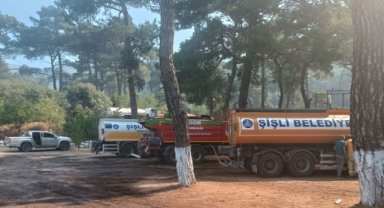 ŞİŞLİ BELEDİYESİ'NDEN İZMİR'DEKİ YANGINA DESTEK