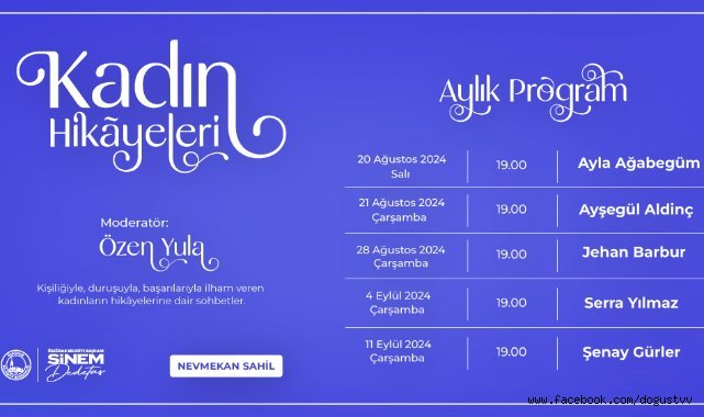 ÜSKÜDAR’DA “KADIN HİKAYELERİ” SÖYLEŞİLERİ BAŞLIYOR