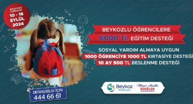 Beykozlu Öğrencilere 6 Bin Lira Kırtasiye Ve Beslenme Desteği