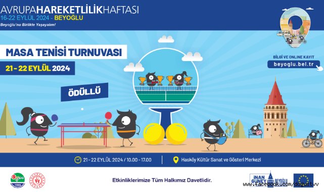 Beyoğlu’nda Masa Tenisi Turnuvası Kayıtları Başladı