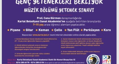Kartal Belediyesi Sanat Akademisi Genç Yetenekleri Bekliyor