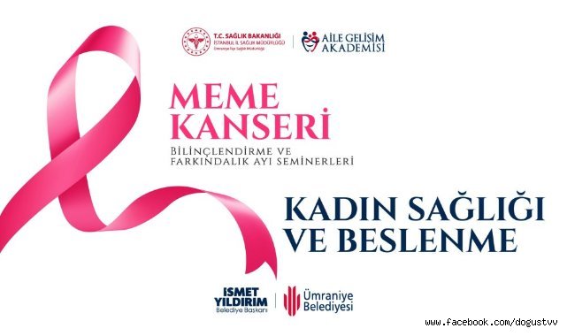 ÜMRANİYE’DE MEME KANSERİ FARKINDALIĞI İÇİN EĞİTİM SEFERBERLİĞİ BAŞLIYOR
