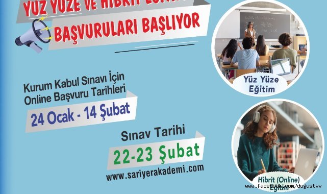 SARIYER AKADEMİ 2025-2026 SINAV BAŞVURULARI YARIN BAŞLIYOR