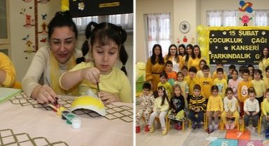 KREŞ ÖĞRENCİLERİNDEN ‘ÇOCUKLUK ÇAĞI KANSERLERİ FARKINDALIK GÜNÜ’ KAPSAMINDA ANLAMLI ETKİNLİK ‘ÇOCUKLUK ÇAĞI KANSERLERİ FARKINDALIK GÜNÜ’ KAPSAMINDA ANLAMLI ETKİNLİK