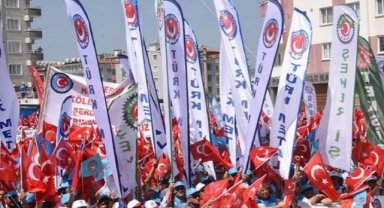 Binlerce işçi Kartal Meydanı'nda bir araya geldi!