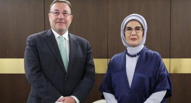 Emine Erdoğan, BM Kalkınma Programı İcra Direktörü Steiner ile görüştü