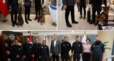 KARTAL ARAMA-KURTARMA EKİBİNDEN BAŞKAN GÖKHAN YÜKSEL’E ZİYARET