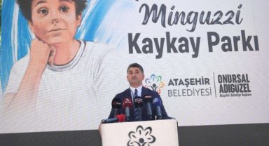 ATAŞEHİR’DE DUYGU DOLU ANLAR “MATTİA AHMET MİNGUZZİ KAYKAY PARKI” AÇILDI