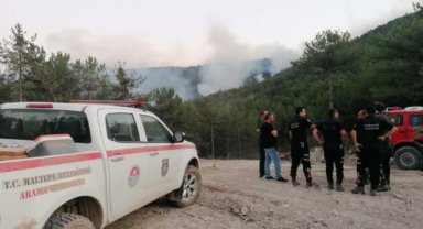 Maltepe Belediyesi ekiplerinden orman yangınına müdahale