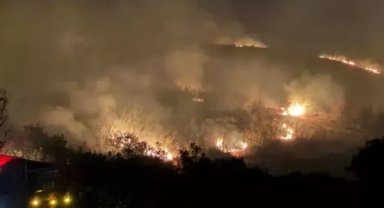 SON DAKİKA Çanakkale'de alevlerle mücadele sürüyor: 6 köy tahliye edildi