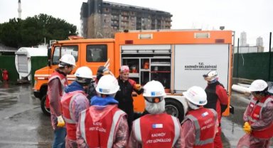 Kadıköy Belediyesi’nden Caferağa Mahallesi’nde Deprem Tatbikatı