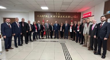 Kartal Muhtarlarından Kaymakam Edip Çakıcı’ya Ziyaret