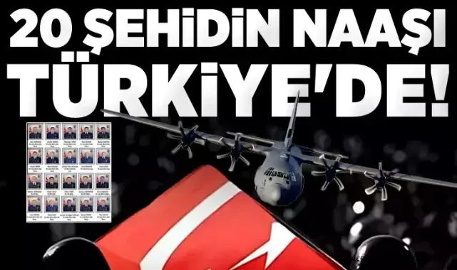SON DAKİKA | 20 şehidimizin naaşı Türkiye'de! Gürcistan'dan havalanan uçak Ankara'ya iniş yaptı
